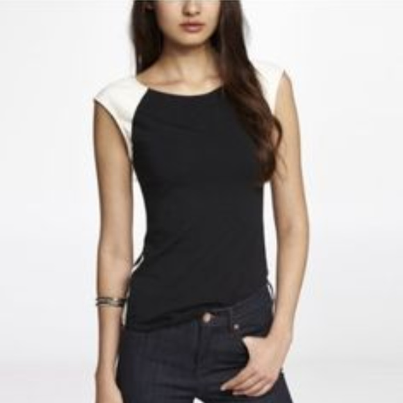 Express Minus the Leather scoop back tee - Picture 1 of 8